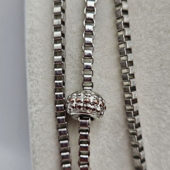 VINTAGE Bijoux Terner Silver-Tone Multi Strand Bead Necklace - Picture 7 of 7